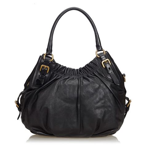 vintage prada leather bag
